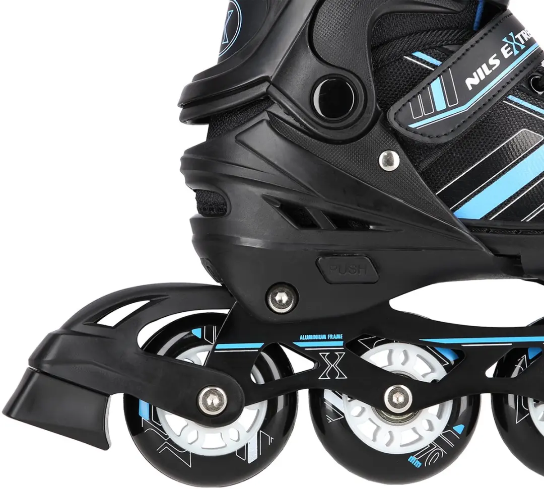 Nils Extreme 2in1 Skeelers/Schaatsen - Maat 34-38 - Blauw/Zwart