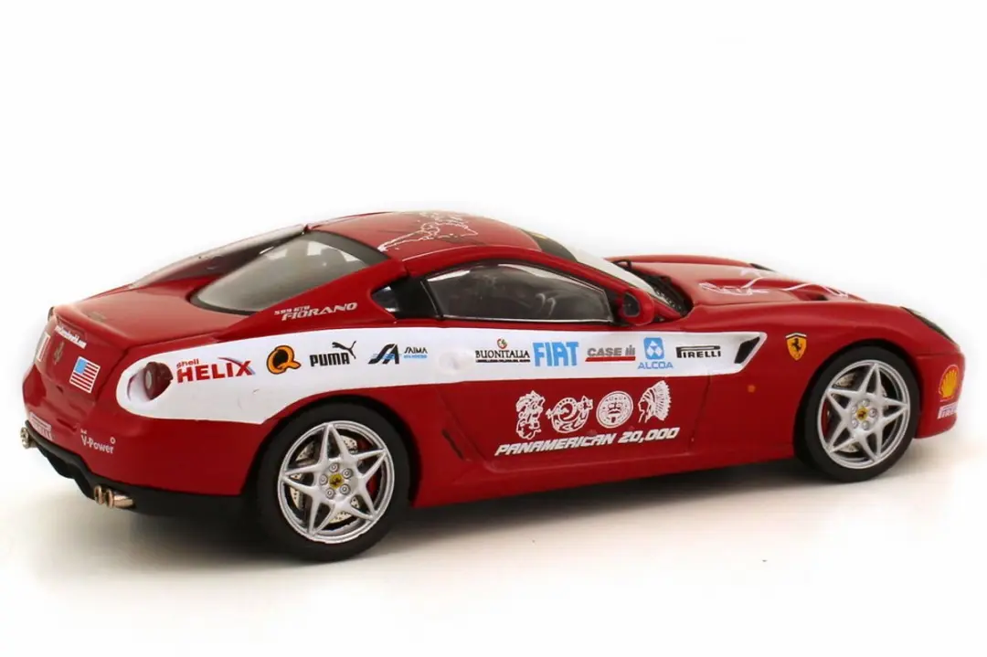 Ferrari F599 GTB Panamerican 2006 IXO Models - 1:43 - Rood/Wit