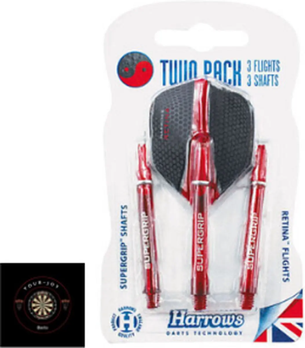 Harrows Supergrip Twin Pack Flight/Shaft