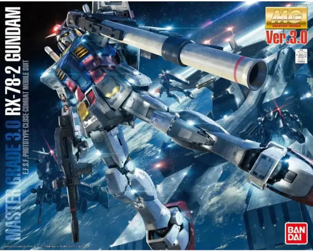 Bandai Namco 1/100 MG RX-78-2 Gundam Ver.3.0 - Multi Color