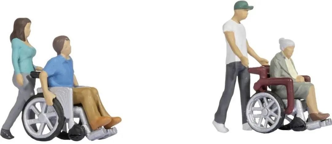 Noch 45552 TT Rolstoelgebruikers Figuur Schaal 0