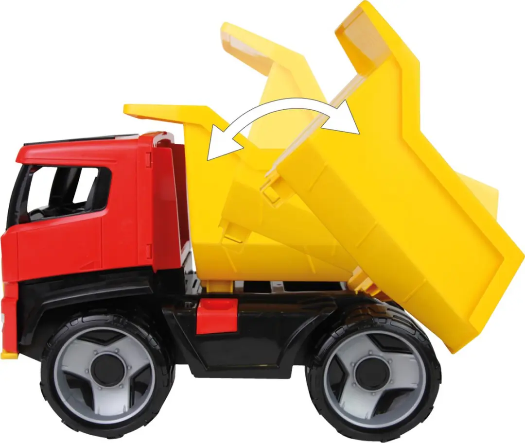 Lena Giga Trucks Kiepwagen 51cm - Rood/Geel - afbeelding 6 van 6