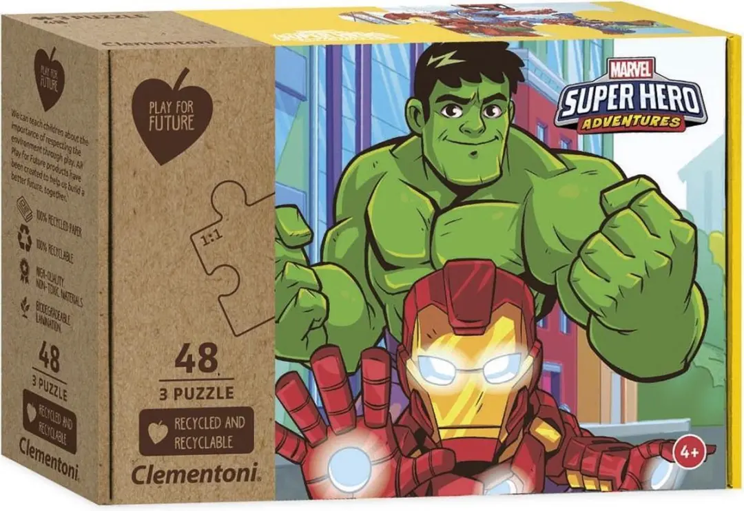 Marvel Superhero PZL 3x48 PFF Puzzels - 144 Stuks - 3 Puzzels Multicolor