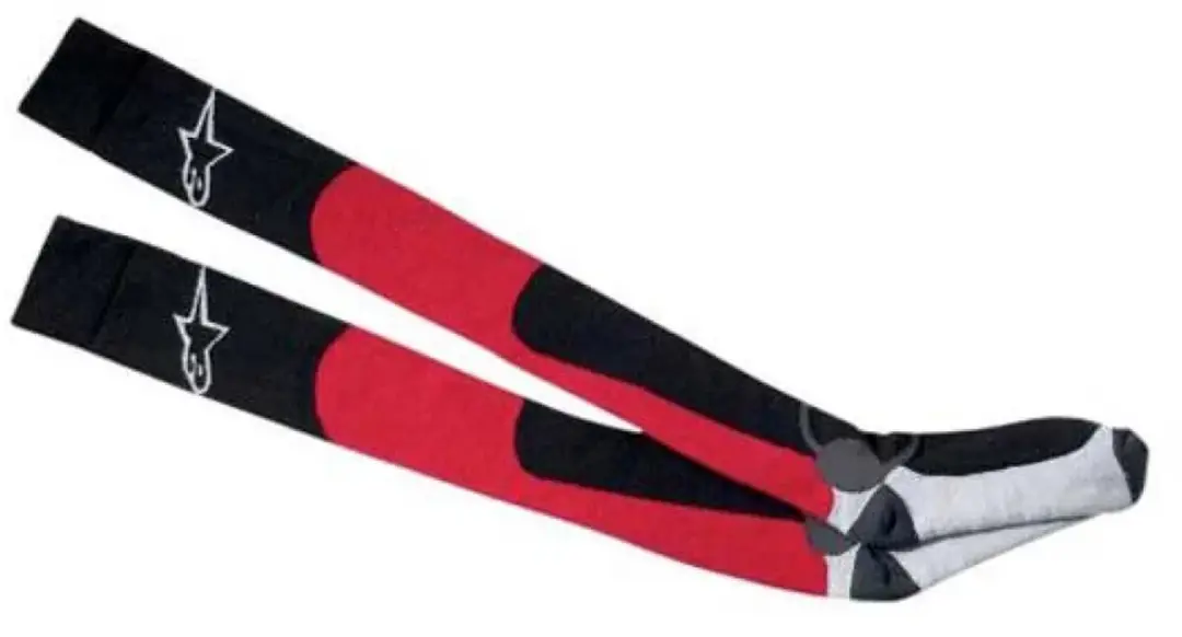 Alpinestars MX Long Socks - Zwart/Rood