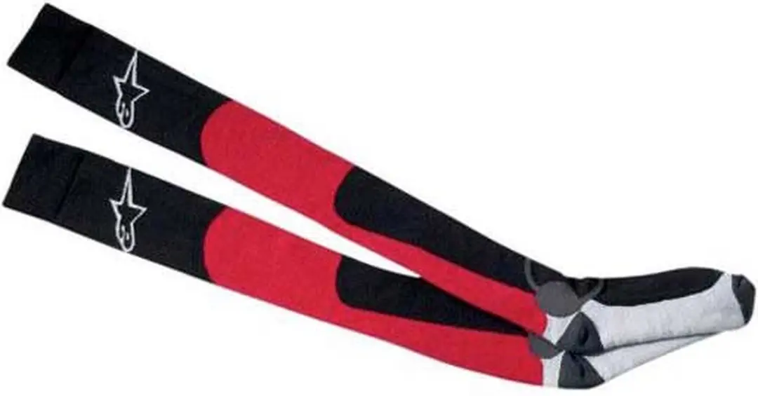 Alpinestars MX Long Socks - Zwart/Rood