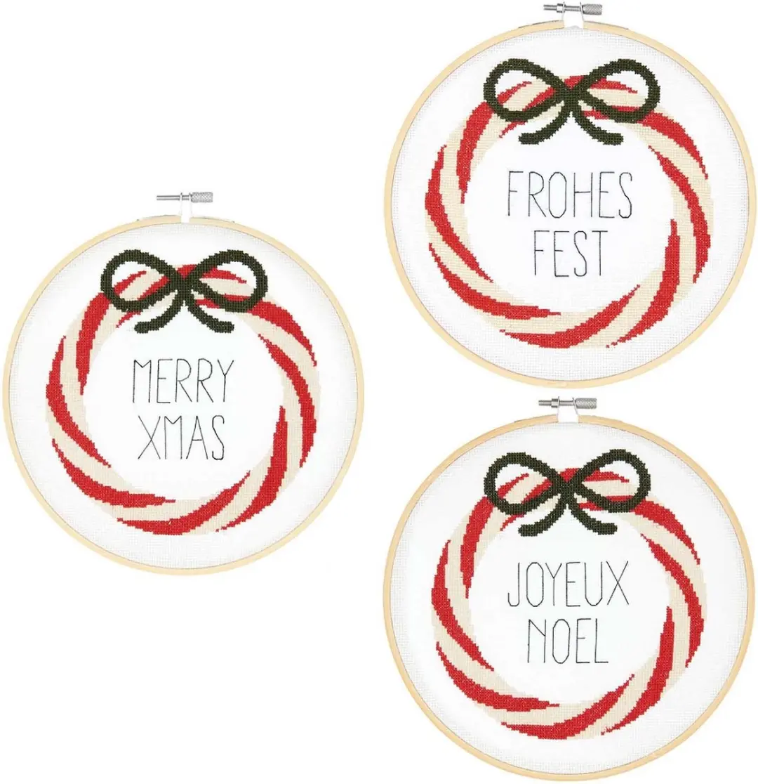 Rico Design Merry Xmas Kruissteek Borduurset 100188