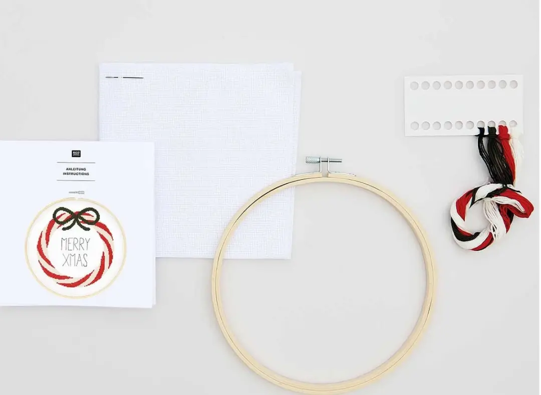 Rico Design Merry Xmas Kruissteek Borduurset 100188