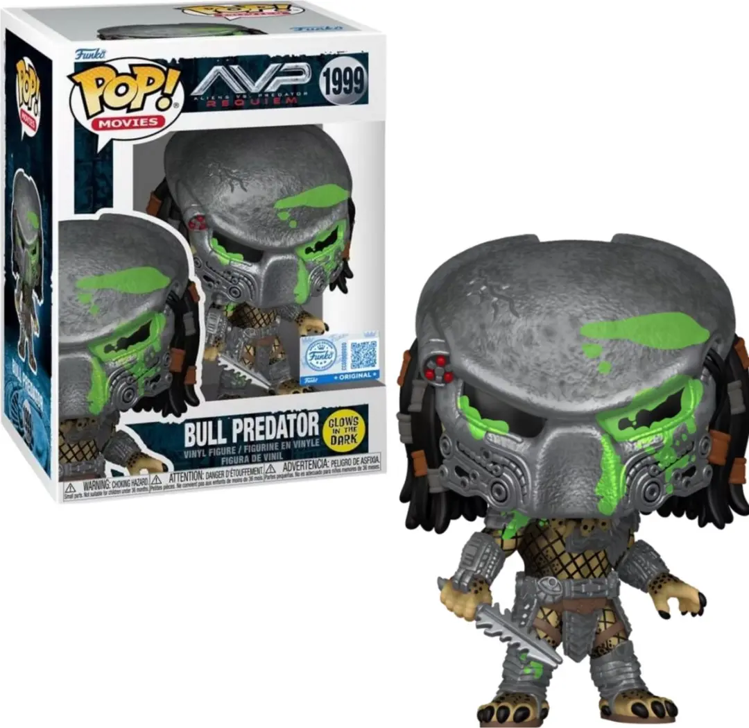 Funko POP! Alien VS Predator Bull Predator 1999 GITD Exclusief