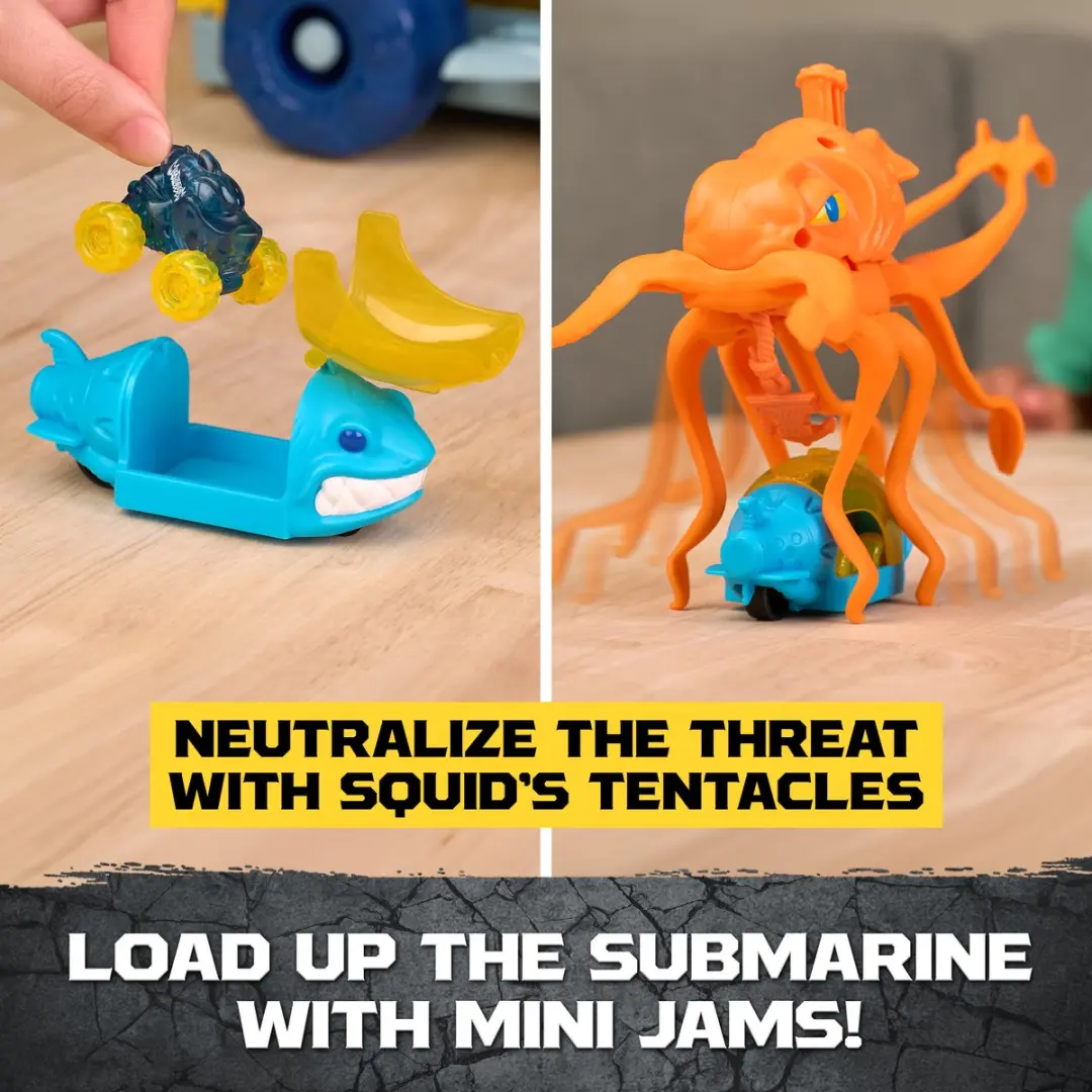 Spin Master Monster Jam Mini Jams Megalodon Squid Takedown Speelset - 6076010
