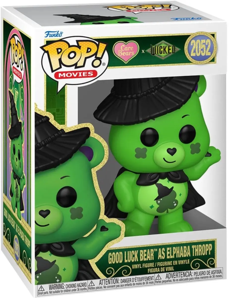 Funko Wicked x Care Bears POP! FK93385 Good Luck Bear als Elphaba - 9cm