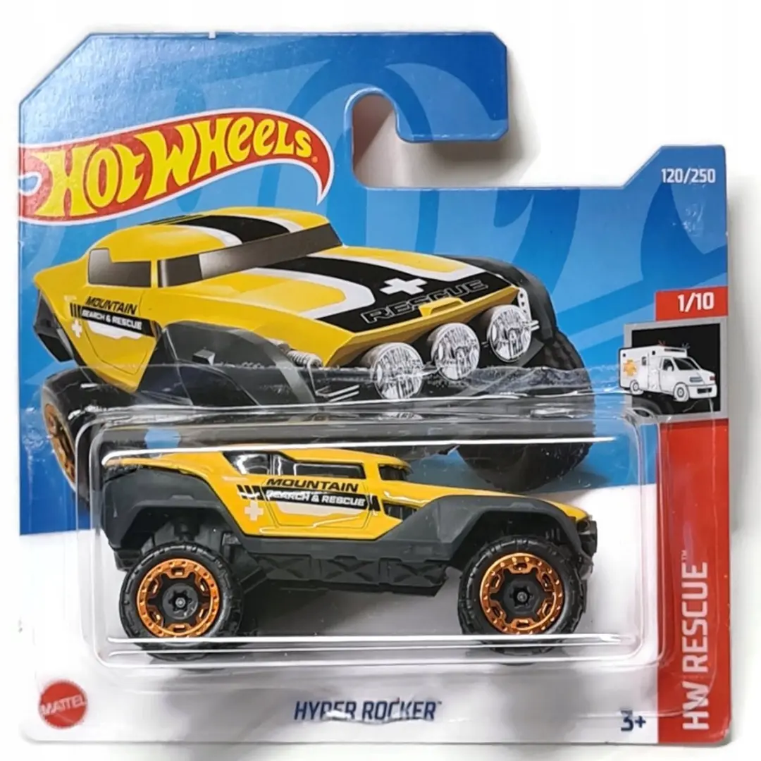 Hot Wheels Hyper Rocker RESCUE Auto 1:64 - Geel