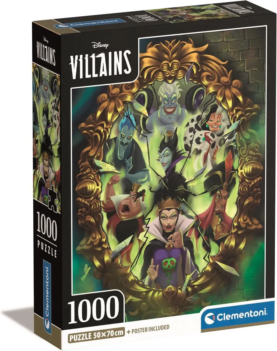 Clementoni Villains Puzzel 1000 Stuks
