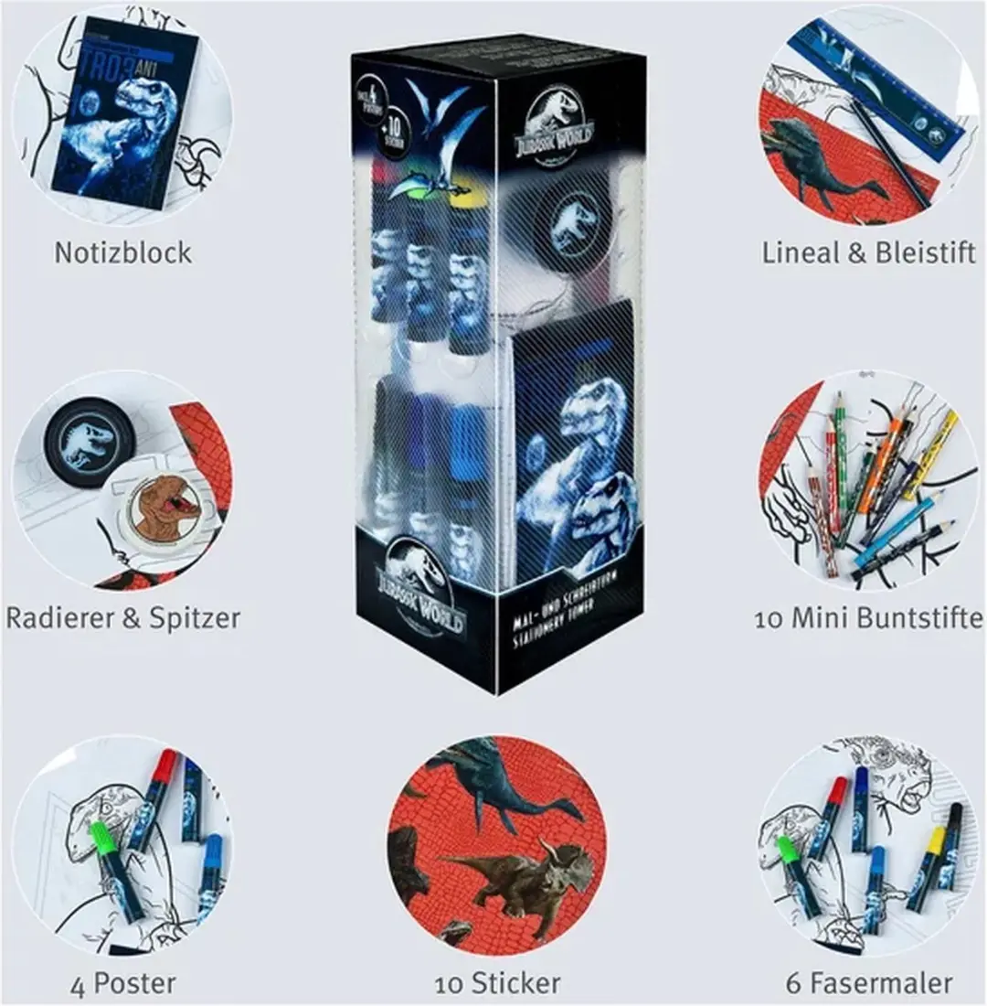 Jurassic World Potloden Knutselset - Meerkleurig