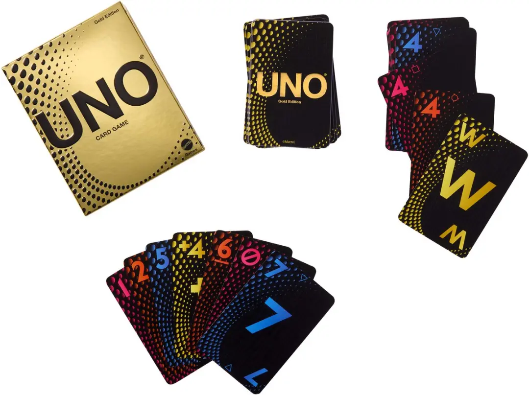 Mattel Games UNO Gold JHB35 Kaartspel - 2-7 Spelers