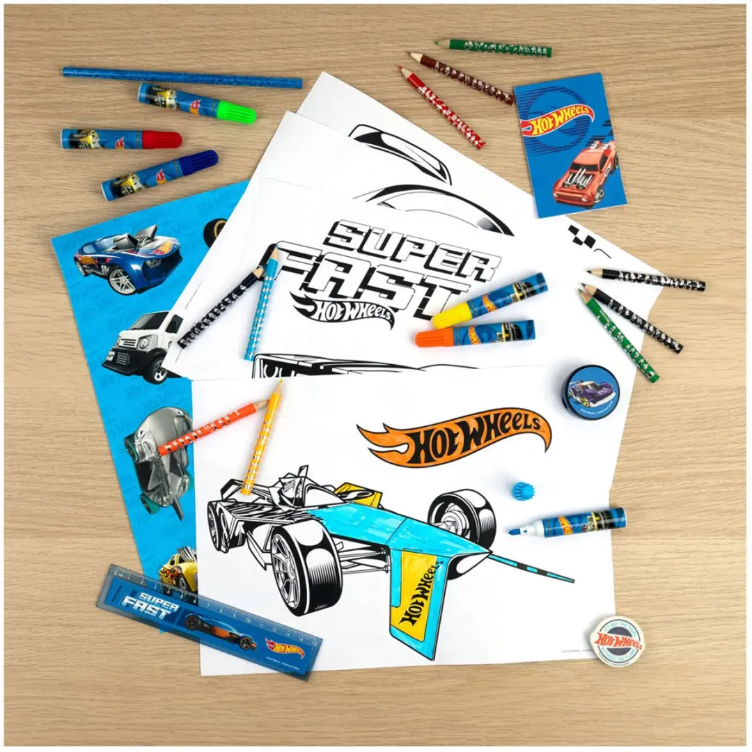 Hot Wheels Schrijfwarentoren 2760139 - 35-delig - Meerkleurig