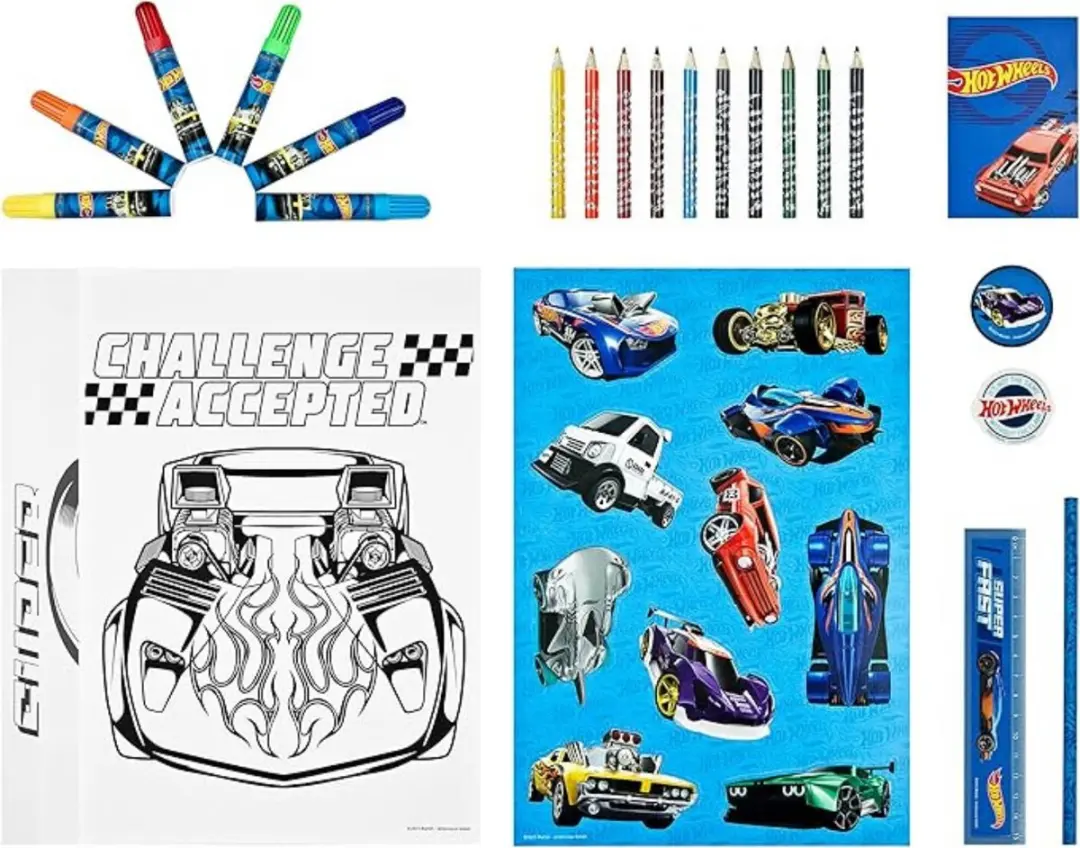 Hot Wheels Schrijfwarentoren 2760139 - 35-delig - Meerkleurig