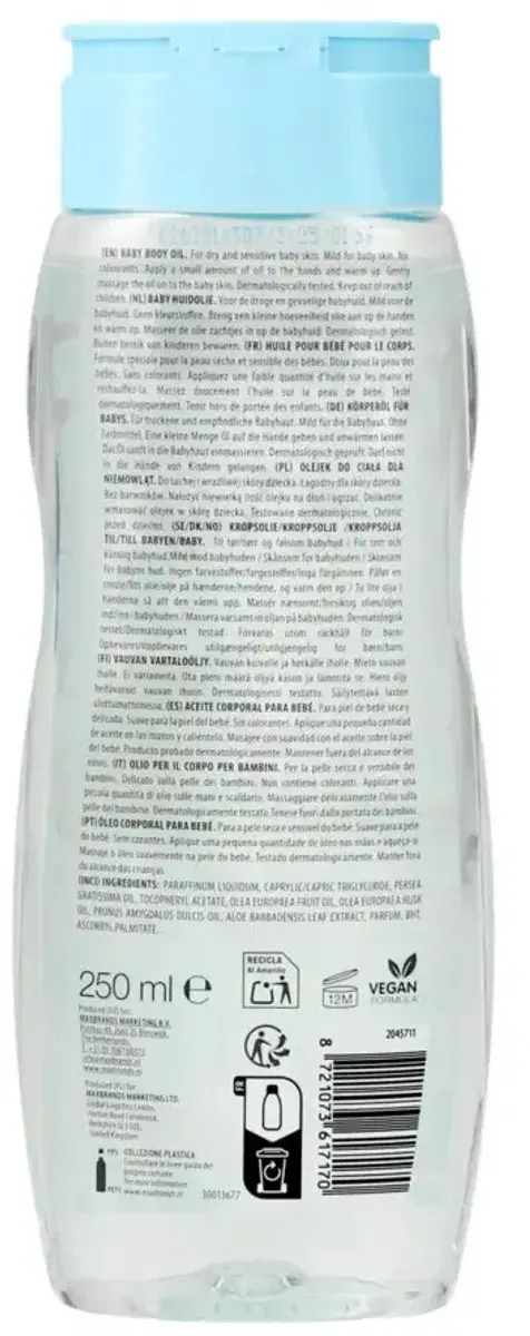 Sence Baby Body Oil 250ml - Meerkleurig