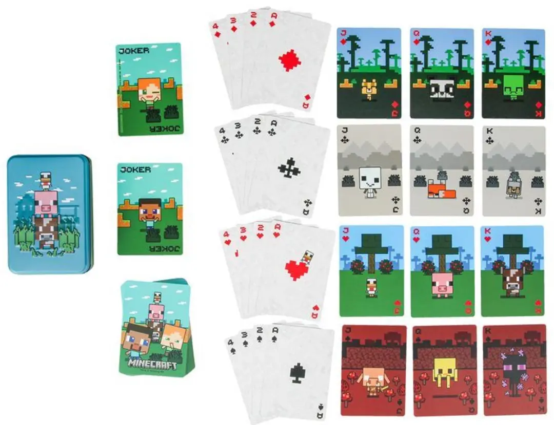 Paladone Minecraft Dieren Speelkaarten PP13379MCF - Kaartspel