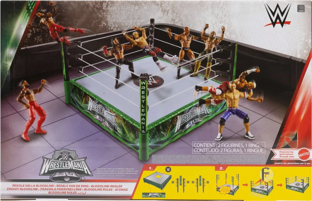 Mattel WWE Vechtring JDB55 - Speelfiguren Set - Meerkleurig