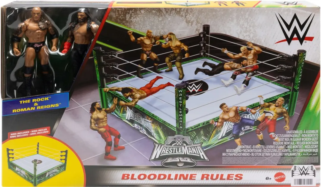 Mattel WWE Vechtring JDB55 - Speelfiguren Set - Meerkleurig
