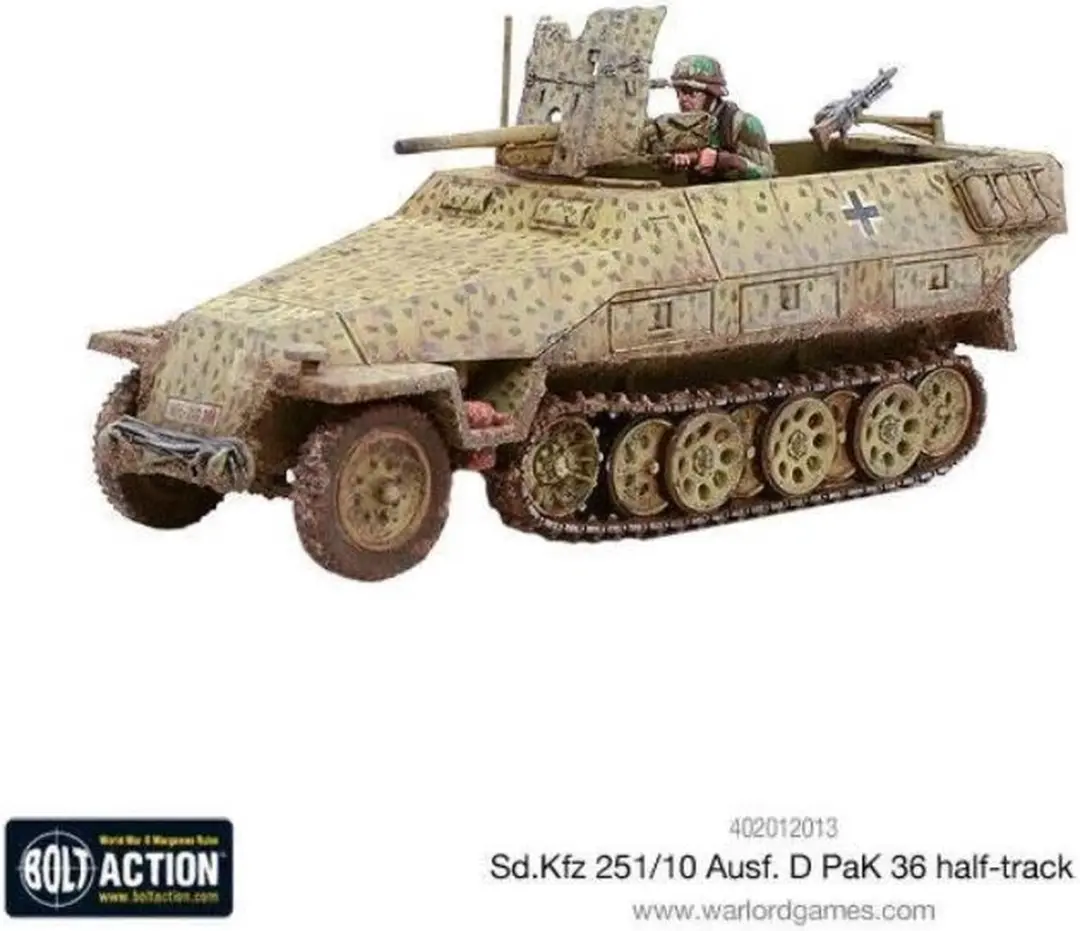 Warlord Games Sd.Kfz 251/10 Ausf D Half Track - 37mm Pak
