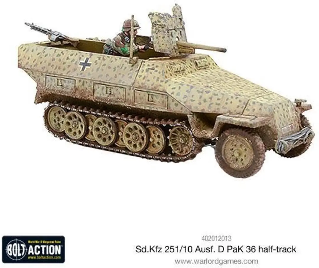 Warlord Games Sd.Kfz 251/10 Ausf D Half Track - 37mm Pak