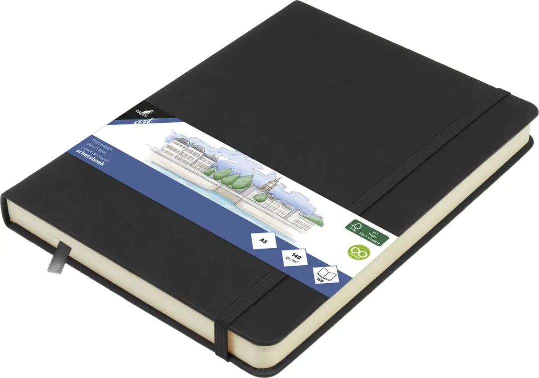 Kangaro Schetsboek A5 Zwart
