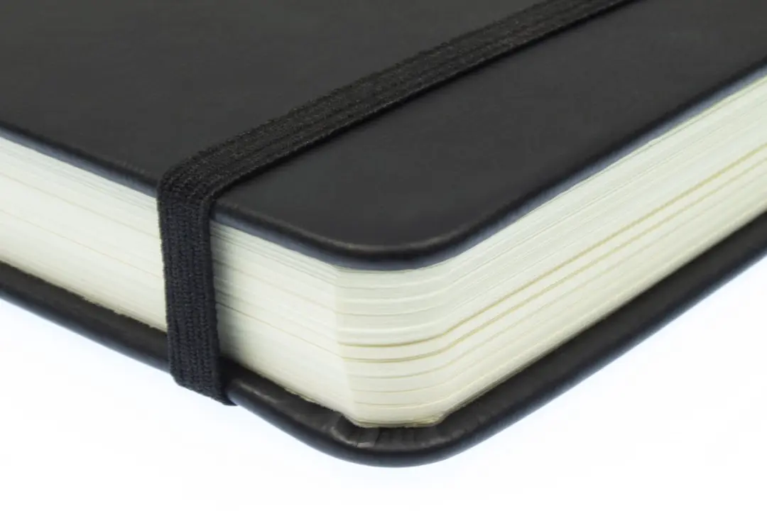 Kangaro Schetsboek A5 Zwart - PU Hardcover met Elastiek & Lint