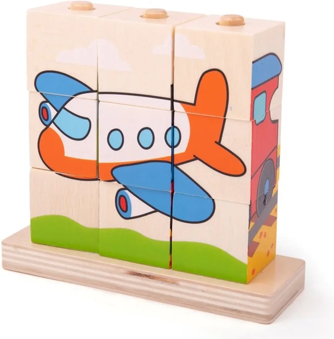 BIGJIGS BB105 Stapelblokken - Meerkleurig