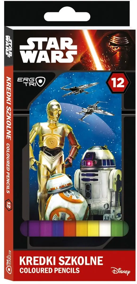 Bambino Star Wars Kleurpotloden 12 Stuks - Driehoekig