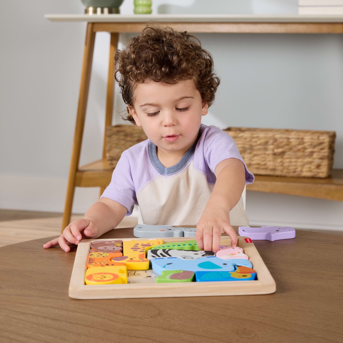 Mattel houten dierenpuzzel van Fisher-Price - educatief speelgoed.