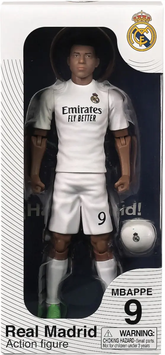 Van der Meulen Socker Real Madrid Kylian Mbappé 20cm - Meerkleurig - afbeelding 6 van 6