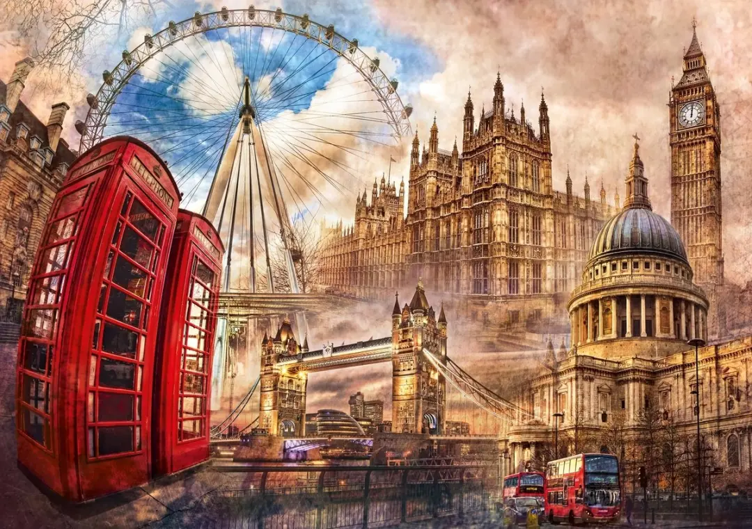 Clementoni Vintage London Puzzel 1500 Stuks - 31807