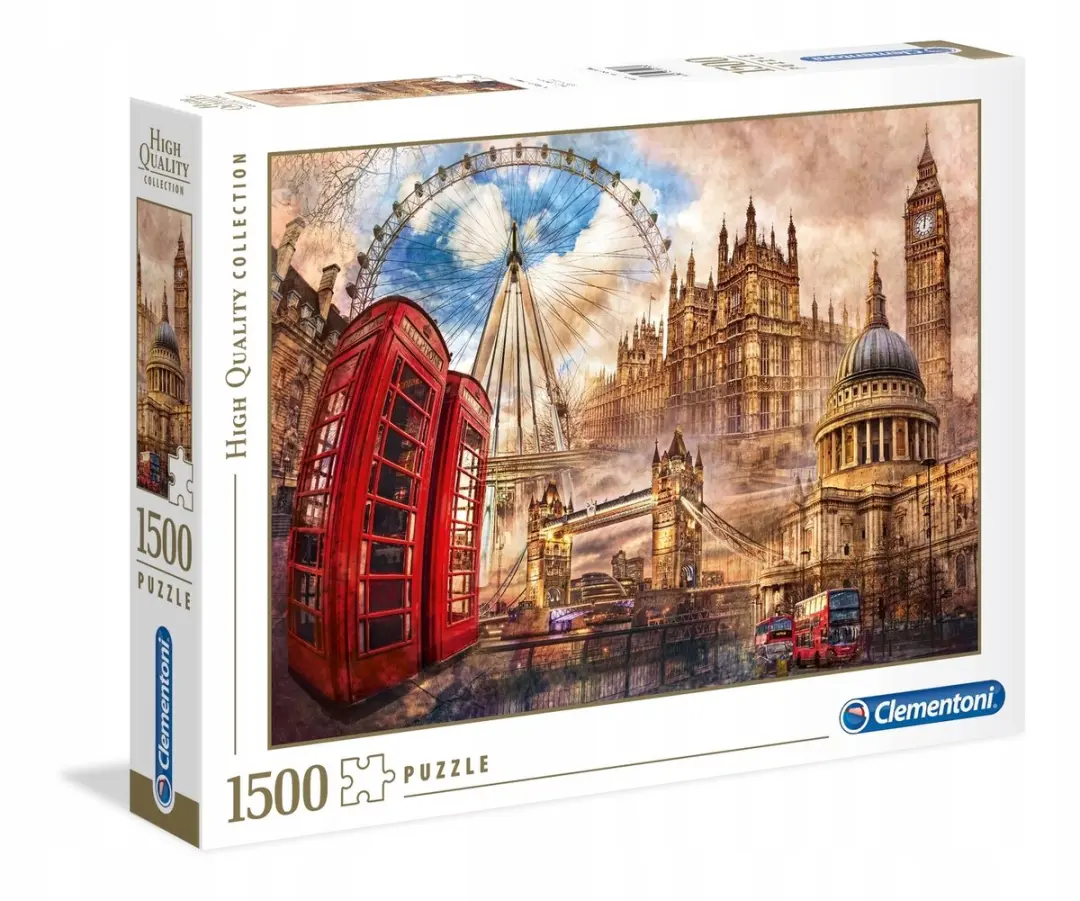 Clementoni Vintage London Puzzel 1500 Stuks - 31807