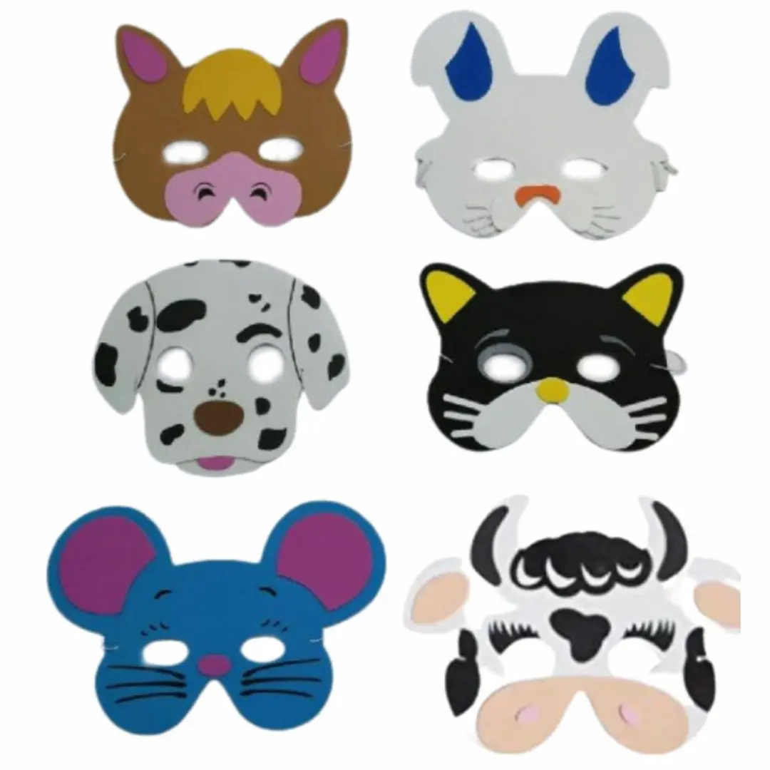 Verkleedmaskers boerderijdieren