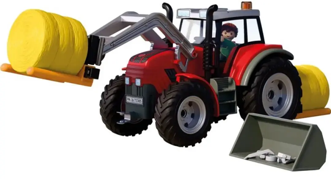 Playmobil Grote Tractor met Hooibalen P-72305 - Multicolor