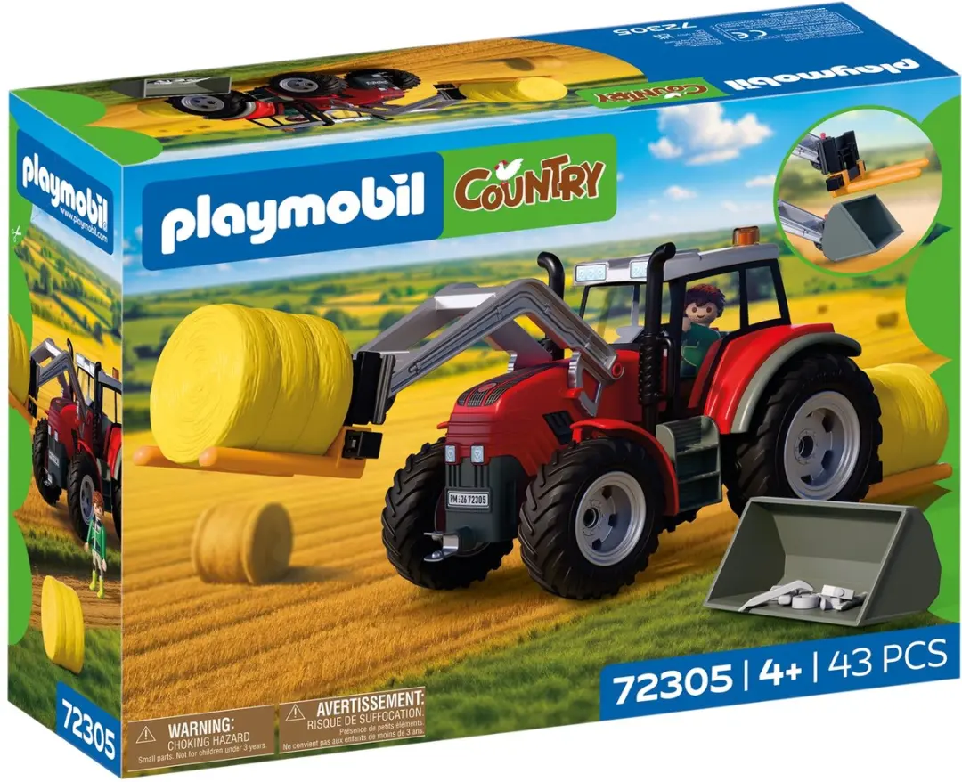 PLAYMOBIL® Grote tractor met hooibalen