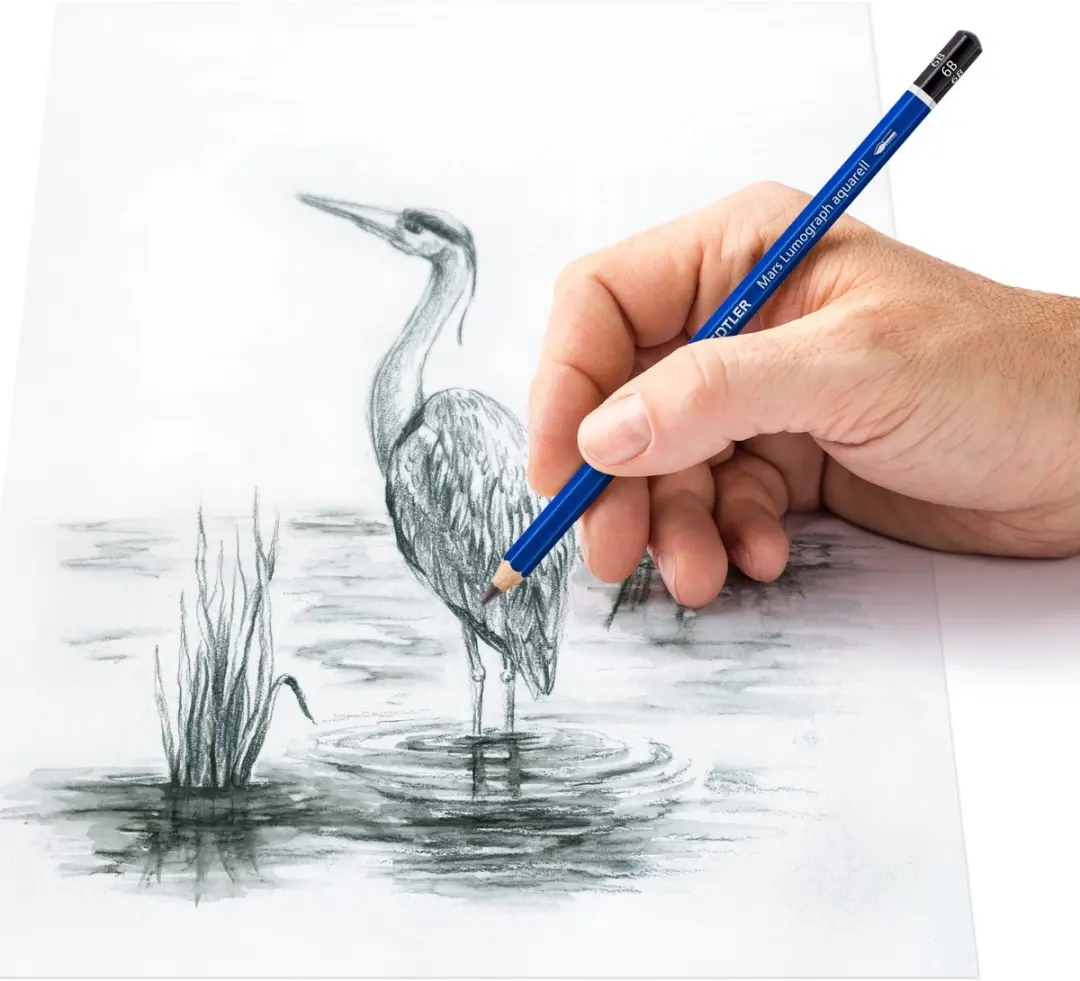 STAEDTLER Lumograph Aquarell Potloodset 3-delig - Blauw