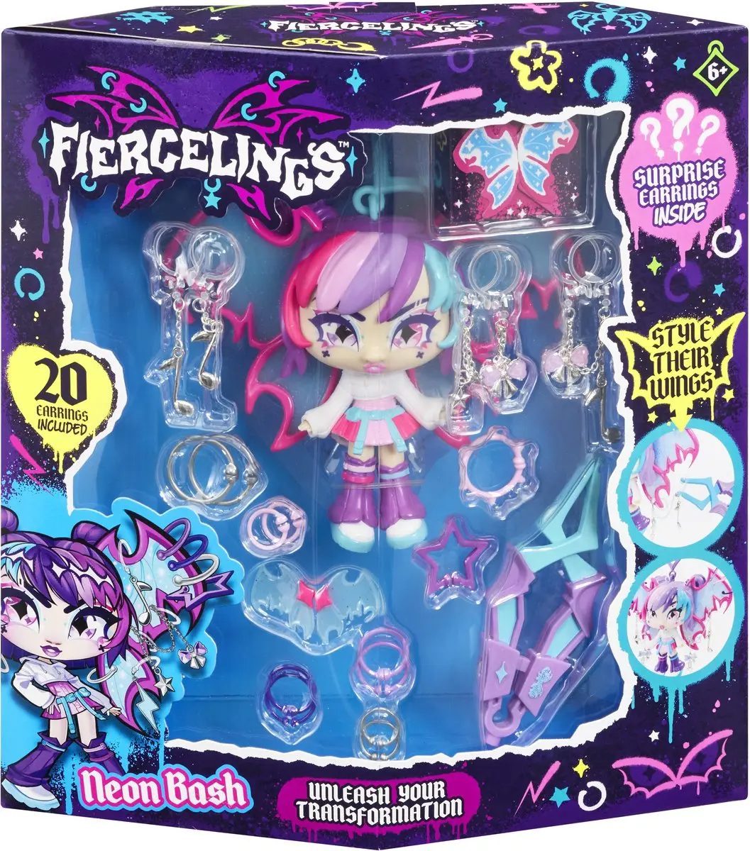 Goliath Fiercelings Neon Bash Deluxe Keychain