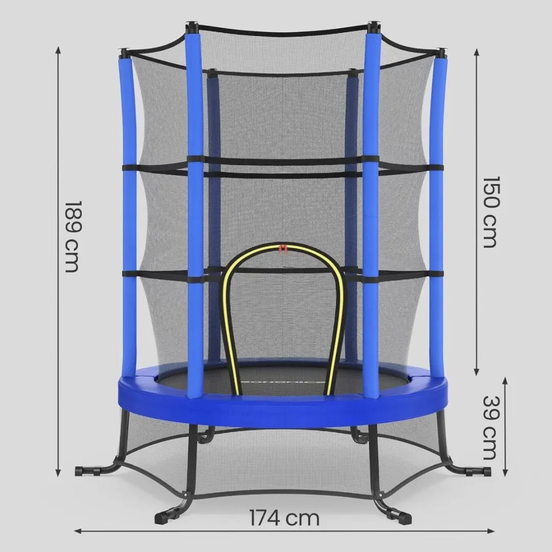 Songmics Kindertrampoline 174cm - Blauw