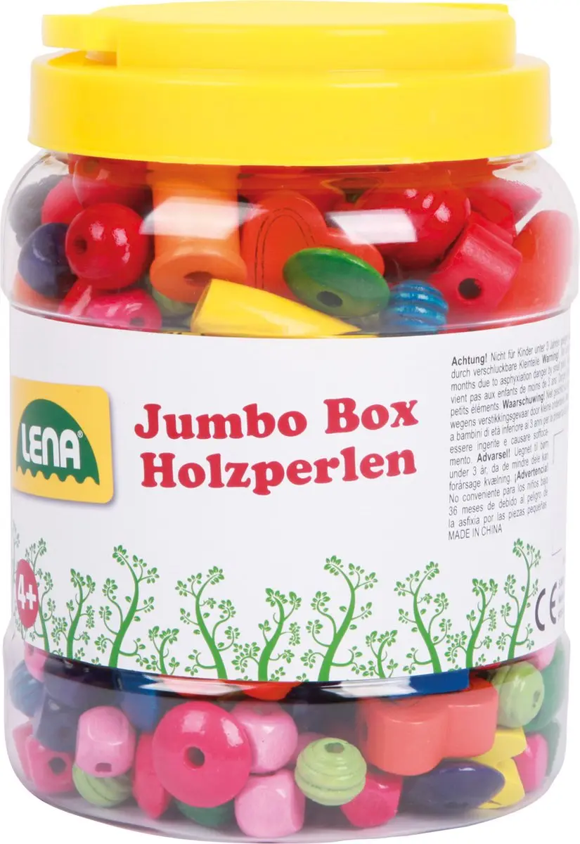 Lena Houten Kralen Jumbo Doos