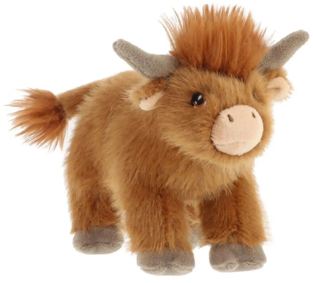 Keel Toys Schotse Hooglander Knuffelkoe - Bruin - 20cm