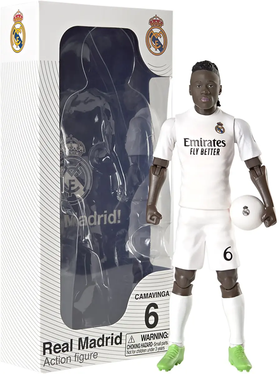 Van der Meulen Socker Real Madrid Camavinga 20cm - 6 Spelers - Meerkleurig