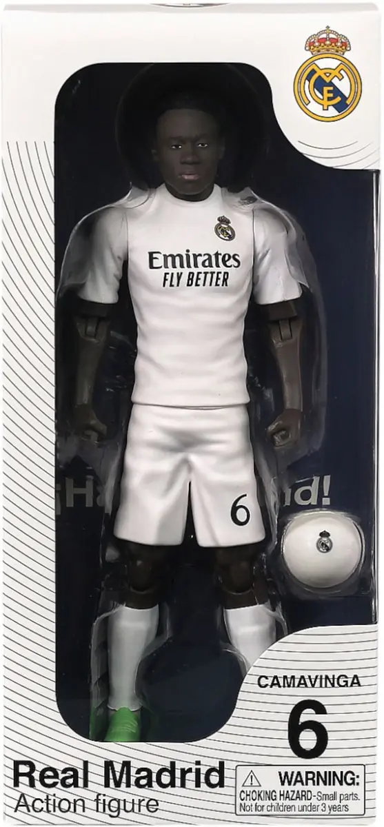 Van der Meulen Socker Real Madrid Camavinga 20cm - 6 Spelers - Meerkleurig