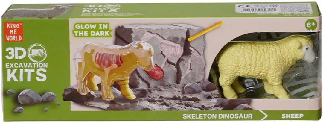 PIA Soft Toys Boerderijdieren 3D Opgravingsset - Meerkleurig