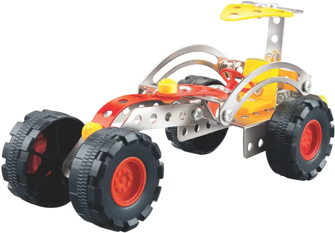 Eddy Toys Metalen Bouwpakket 100 Stuks - Constructiespeelgoed Metaal - afbeelding 6 van 6