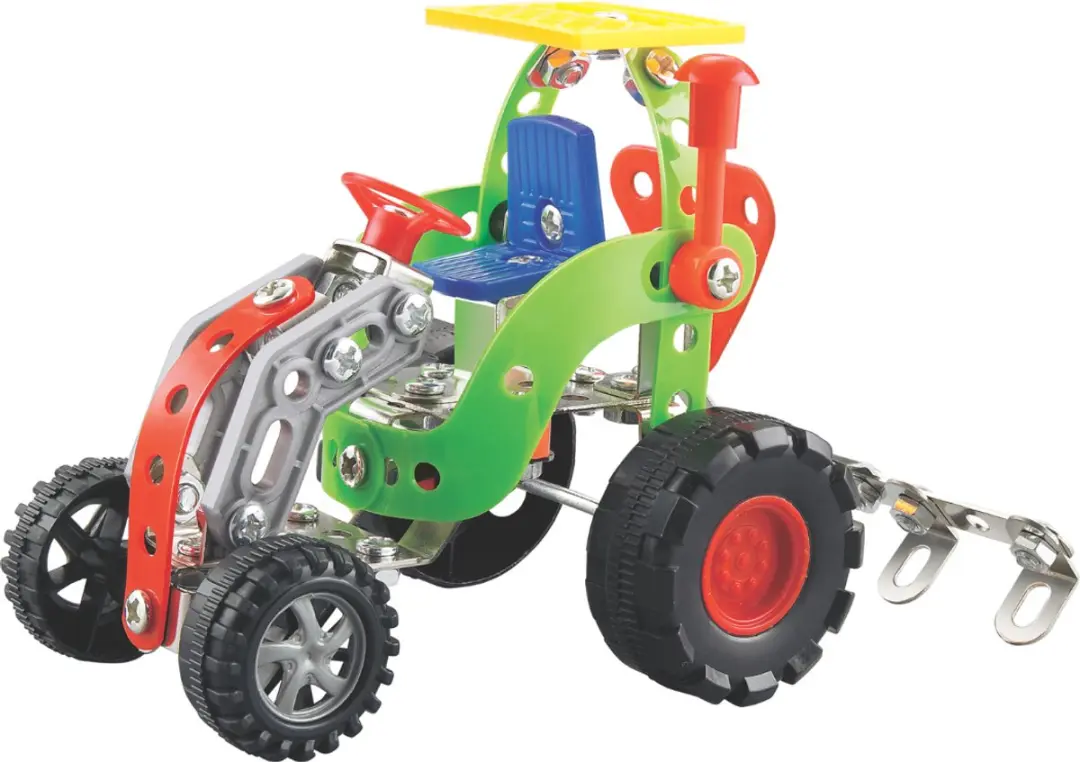 Eddy Toys Metalen Bouwpakket 100 Stuks - Constructiespeelgoed Metaal