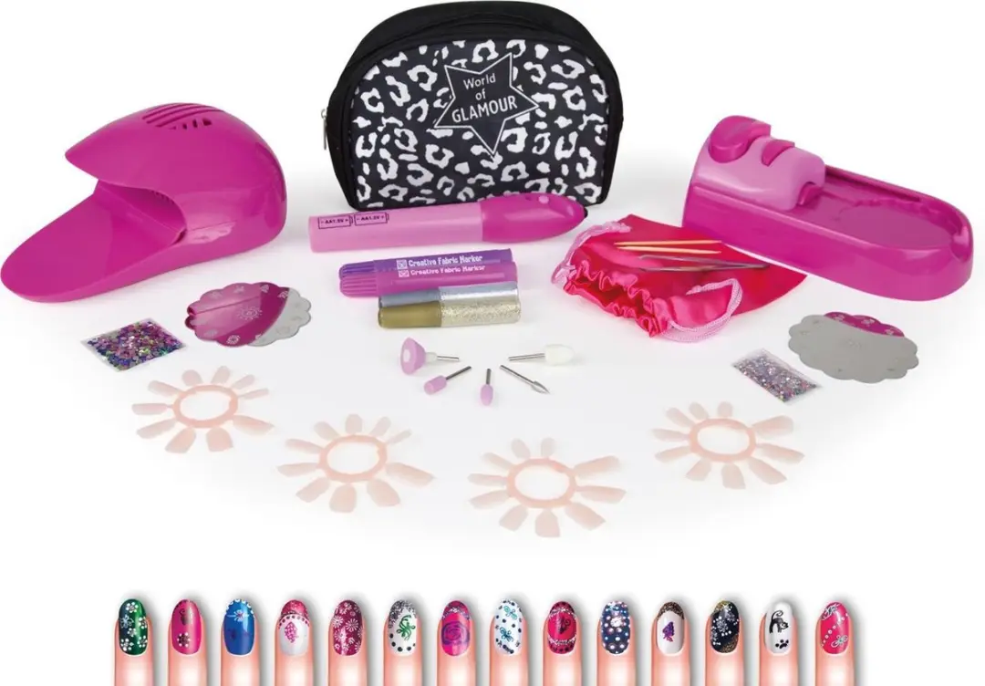 Lena Mani-Pedicure Nagelstudio 58-delig - Multicolor