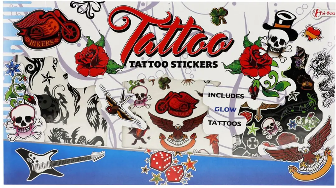 Tattoostickers met Glow in the Dark