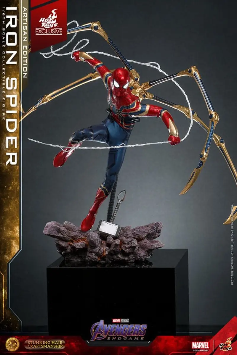 Hot Toys Avengers Endgame Iron Spider Artisan Edition 1/6 Action Figuur - 28cm - Multicolor